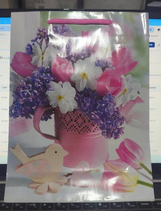 Sac a main pour Cadeau Rouge et blanc F-107 12Pcs
